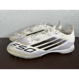 adidas Men's F50 Pro TF 'Road to Glory' White/Black/Gold Metallic JH7662 Sz 8.5